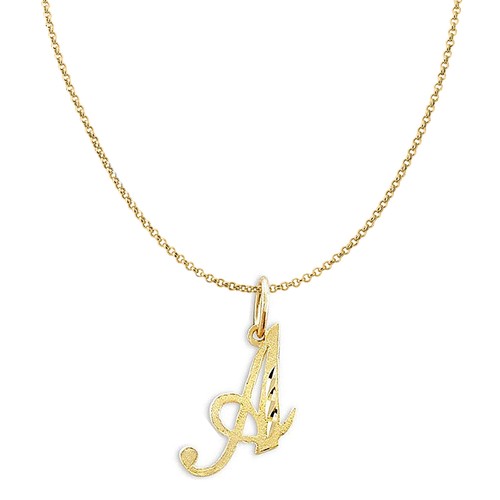 Precious Stars 14K Yellow Gold Cursive 