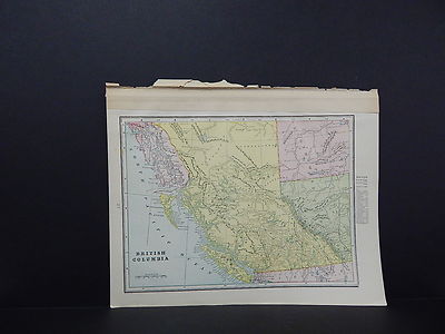 Map, United States, Entire US, George F. Cram 1899 Double Sided