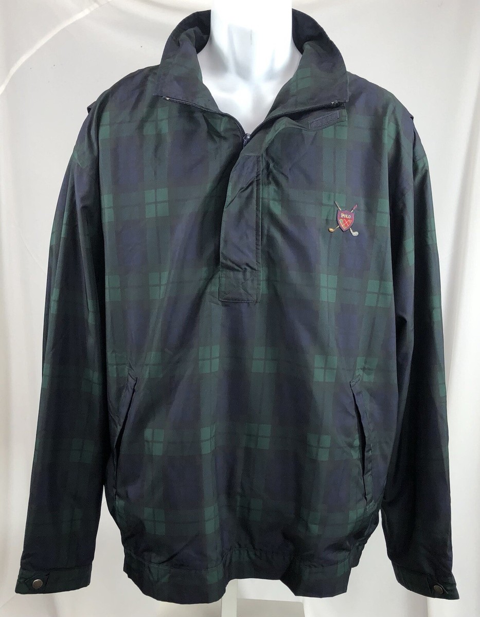 Polo Golf - Ralph Lauren POLO GOLF ウィンドブレーカー Vtg Ralph Lauren Polo Golf Wind Breaker Jacket L Green/Blue