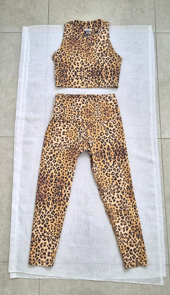 Divine Goddess EC Size M (10) cropped 7/8 leggings & matching top Size L (12-14)
