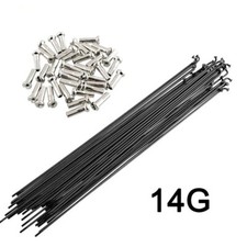 36x14G Bicycle Spokes With Nipples 170mm-290mm Stainless Steel Bike Spokes