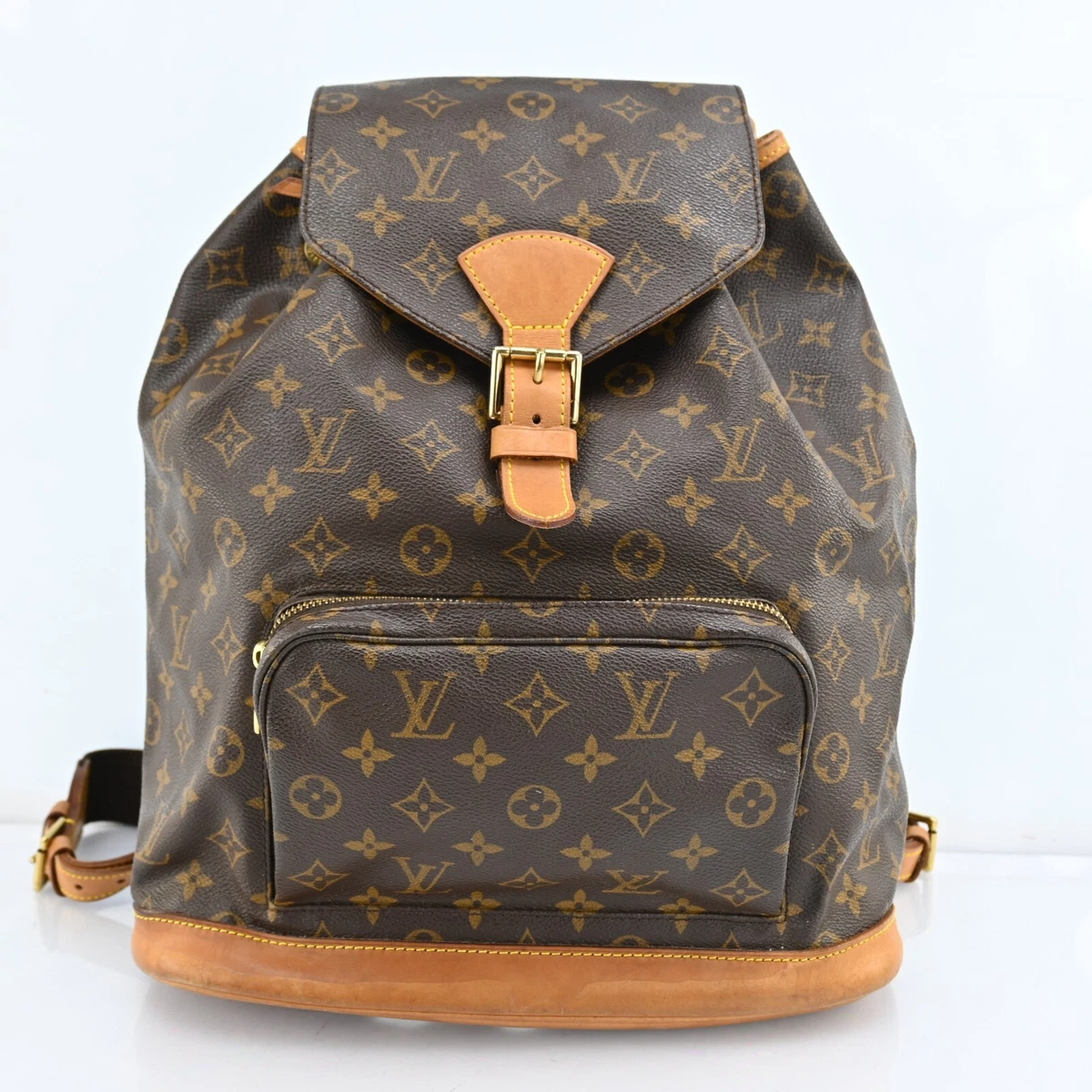 Authentic Louis Vuitton Monogram Montsouris GM Backpack M51135 N1320YTS412