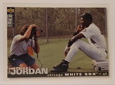 1995 COLLECTORS CHOICE BASKETBALL MICHAEL JORDAN #500 CHICAGO WHITE SOX NM-MT A1