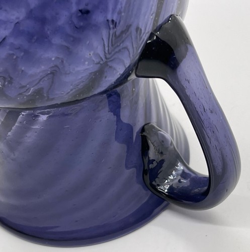 Scarce blown purple pitcher, swirled - Picture 13 of 13
