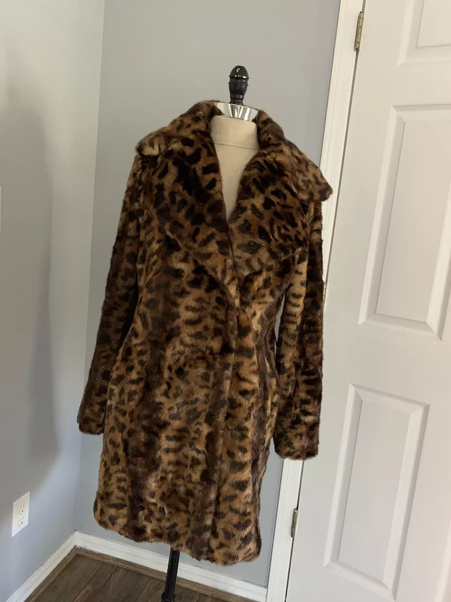 Calvin klein best sale cheetah coat