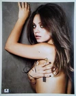 MILA KUNIS Signed 11x14 Sexy No Clothes On Rare Photo Beautiful Star Sultry Look
