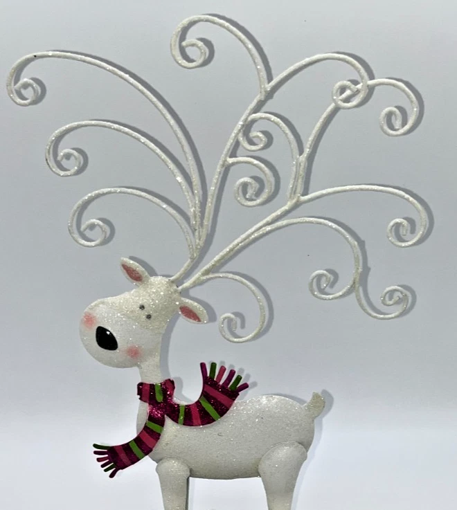 Pier 1 Importaciones Metal Brillo Reno Vino Dije Soporte Sin Dijes Caja Original Foto 3 de 4