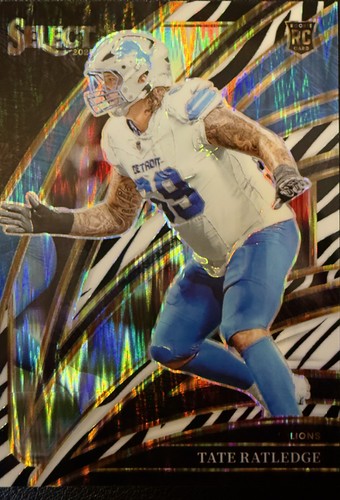 2025 Panini Select - Club Level Tate Ratledge #270 Zebra Prizm (RC)