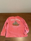 Vineyard Vines Christmas Pink Long Sleeve Crew Neck Pocket Shirt Youth Size 5 — photo 2