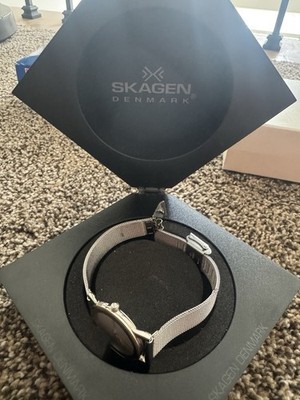 Skagen Denmark 39SGS Ladies Ultra Slim Silver Mesh Watch w/ Box | Japan Quartz