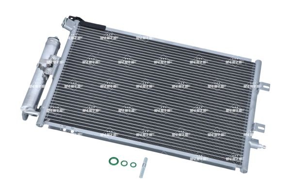 Air Con Condenser fits RENAULT MODUS JP0 1.4 2004 on AC Conditioning NRF Quality