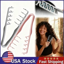 USA Wide Tooth Hair Comb Wide Tooth Comb For Curly Hair Roots Volumizing 