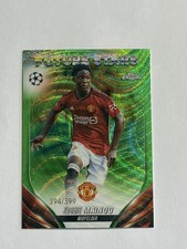 2023-24 Topps Chrome Uefa Kobbie Mainoo Neon Green Wave Refractor 399 Man U 2023-24 Topps Chrome Uefa Kobbie Mainoo Neon Green Wave Refractor 399 Man U