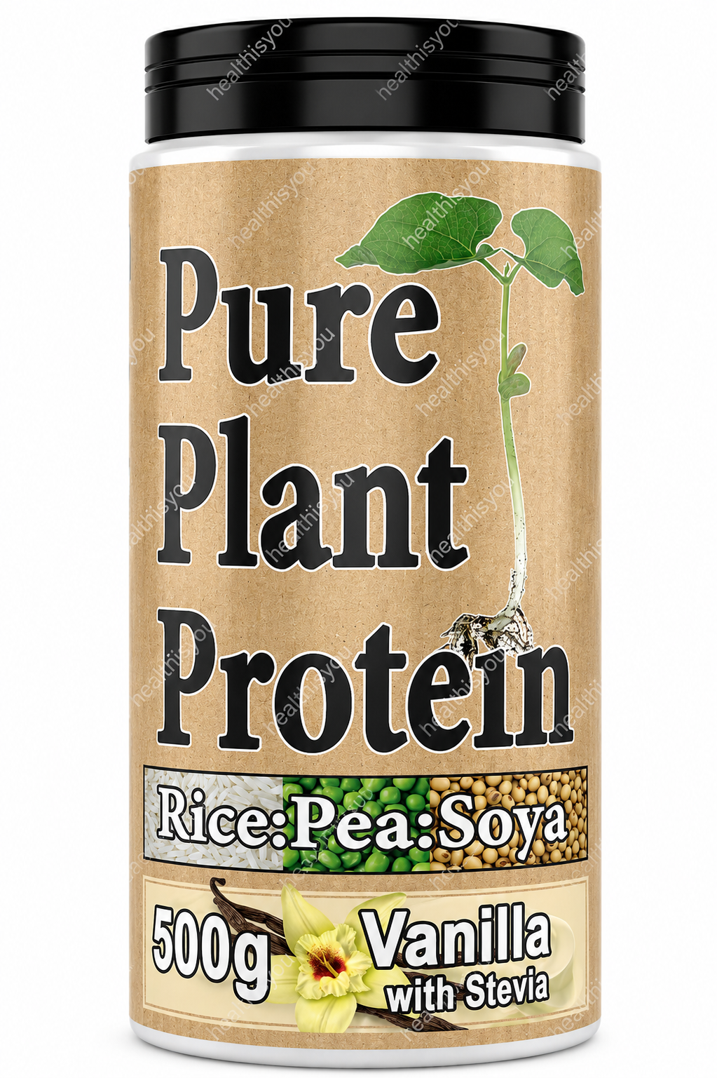 NutriSport Pure Plant Protein with Rice, Pea and Soya 500g powder VanillaFlavour