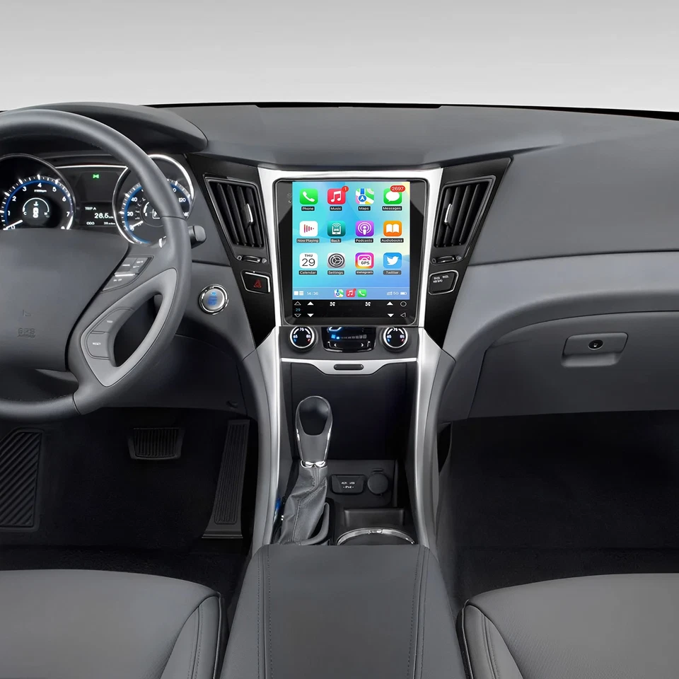 9,7-дюймовый Android 13 автомобильный стерео радио Apple Carplay GPS для Hyundai Sonata 2011-2015 - Изображение 2 из 4