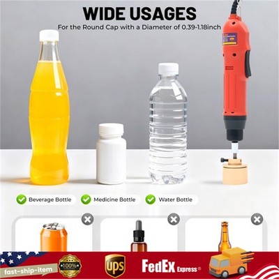 Handheld Electric Bottle Capping Machine Efficient 10-30mm Capper Sealing Tool