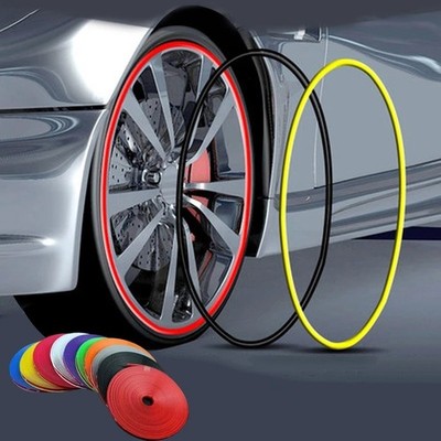 Two Layers Car Rim Protect Strip Wheel Edge Protector 8M Black Filliste With 8M