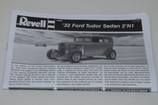 Revell 1932 Ford Tudor Sedan 14553 Parts Instruction Booklet 125
