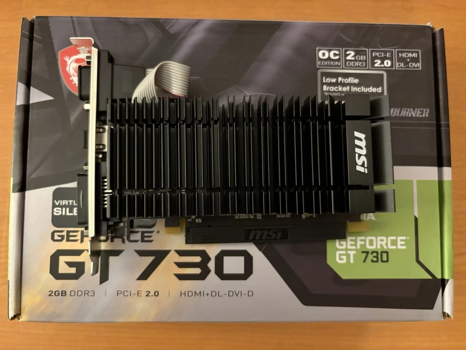 MSI GeForce GT 730 N730K-2GD3H/LPV1 2GB DDR3 Low Profile Graphics Card - Image 3 of 4
