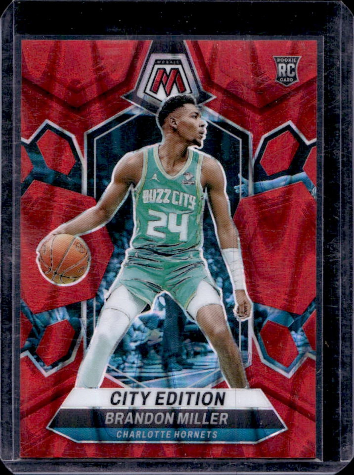 2023-24 Mosaic Brandon Miller RC Red Seismic City Edition #45/299 Hornets
