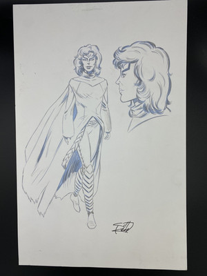 Hark Original Comic Art Character Art Page by Scott Reed 2020