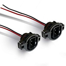 H16 LED Bulbs Male Connector Pigtail Socket Wiring Harness Plug-5202 H16 2504