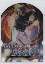 2022 Bowman's Best Global Impact Die-Cuts Lava Refractor 20/50 Kahlil Watson 3q5