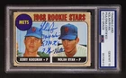 NOLAN RYAN Autograph 1968 Topps #177 Rookie Card RC HOF  PSA 10 AUTO Inscribed