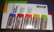 12 Carmel Livestock ORANGE Marking Paint Crayons
