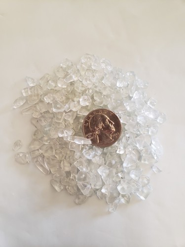 Clear Quartz Beading Chips 2 Oz Bag  (A5)