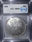 1904 Morgan Silver Dollar  ICG MS63