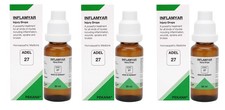 ADEL 27 Injury Drops Pack of 3 Natural Homeopathic Remedy for Recovery Support