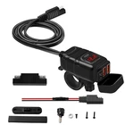 Dual USB Port Motorcycle Motorbike Car Charger Power Adapter Socket Waterproof