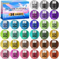 30-Color Edible Shimmer Dust for Cocktails, Chocolates, and Cake