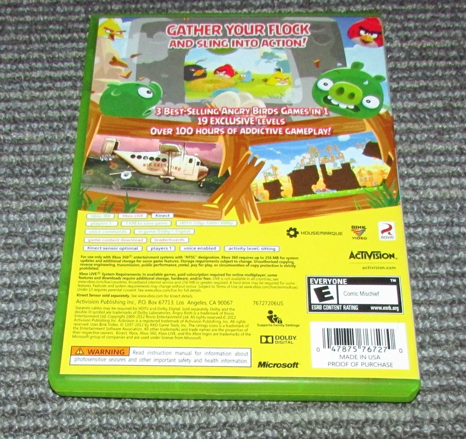 Angry Birds Trilogy for Xbox 360 Complete Fast Shipping! - Image 2 of 2