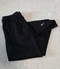 Nike youth unisex kids XL black therma fit straight leg sweatpants
