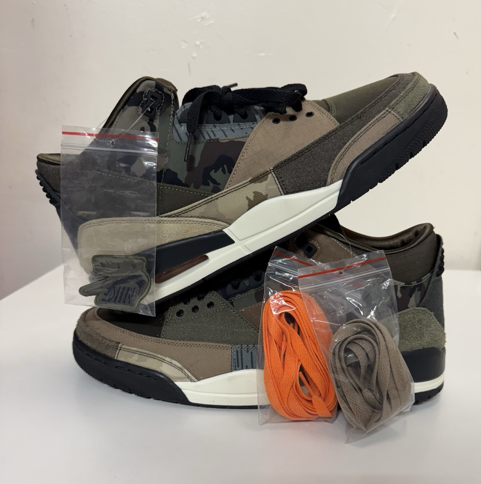 Nike Air Jordan 3 Retro SE Patchwork Mens Sz 11 Camo Green  display picture 1