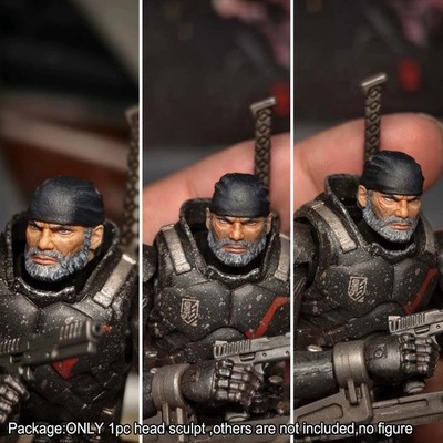 Premium Painted 1/18 Marcus Man Head Sculpt Model For 3.75'' Acid Rain Figure
