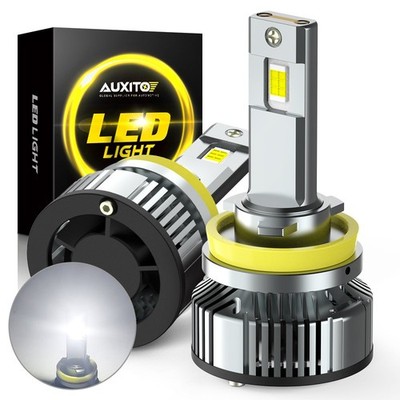 H11 LED Headlight Super Kit Bright Bulbs 6500K White 30000LM 6 Chip Plug&Play US