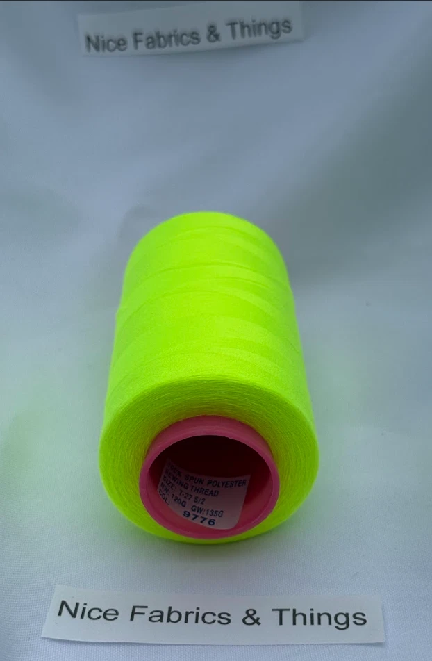 50 Spools - Neon Green 9776 Multi Purpose Sewing Thread - Image 3 of 3