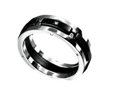Men's Steel Comet Ring UAN104S-19