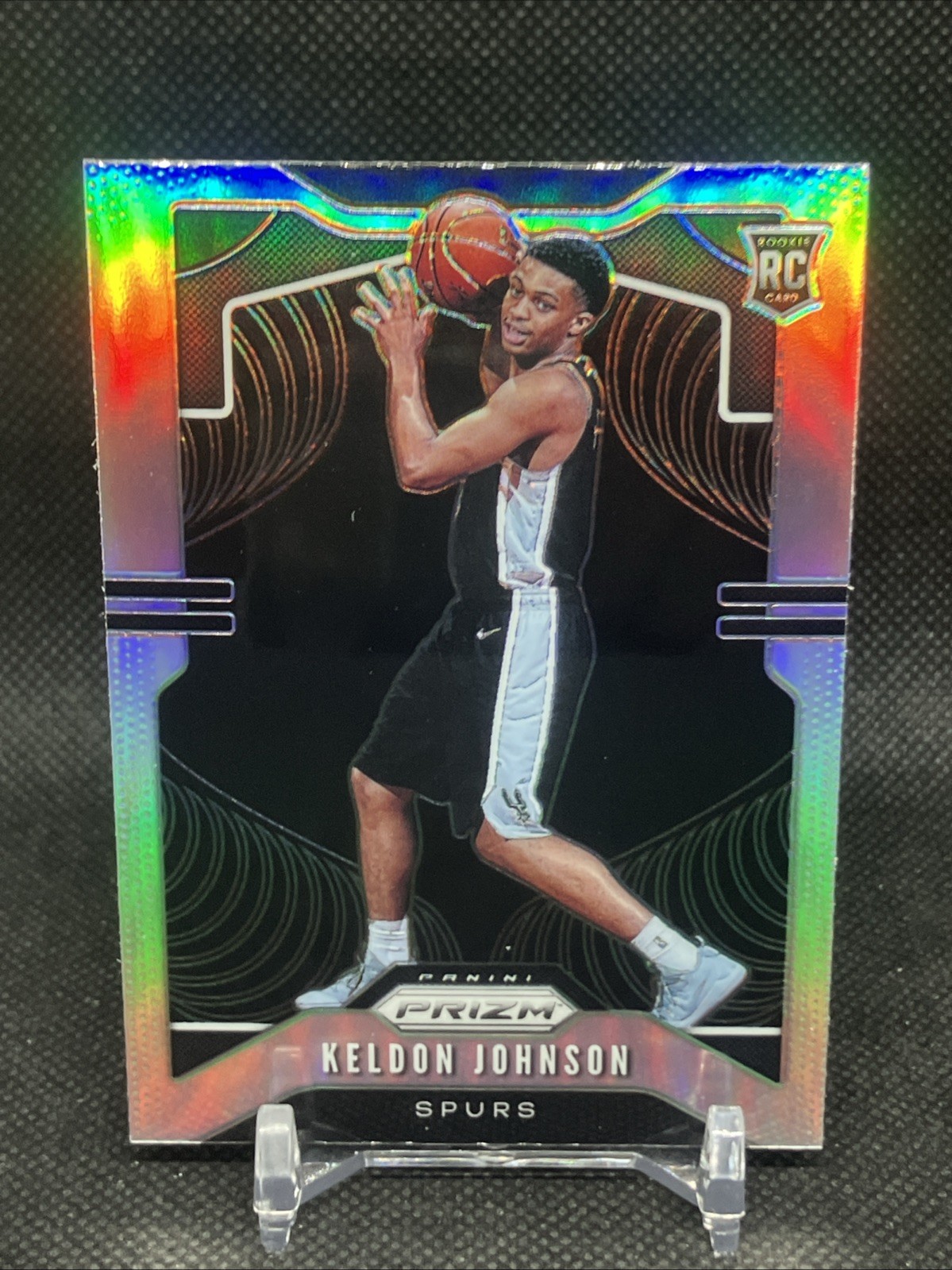 2019-20 Panini Prizm Keldon Johnson Silver Prizm RC Rookie #273 Spurs