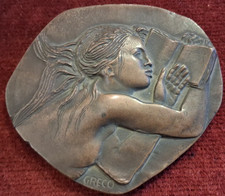 MEDAGLIA BRONZO - AG MILTA PAUCIS 1931-1981 - GRECO - BERTONI MILANO