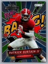 2021 Wild Card Alumination #AC-18 Patrick Surtain II Comix Blue/Green