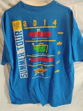 WWE 2014 T Shirt Summer Tour Summer Slam Wrestling Payback Battleground XXL