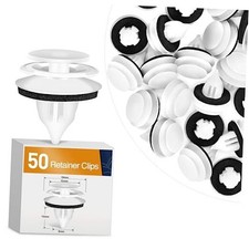 50Pcs Door Trim Panel Clip with Sealer Compatible with Mazda 50Pcs 9mm Clips