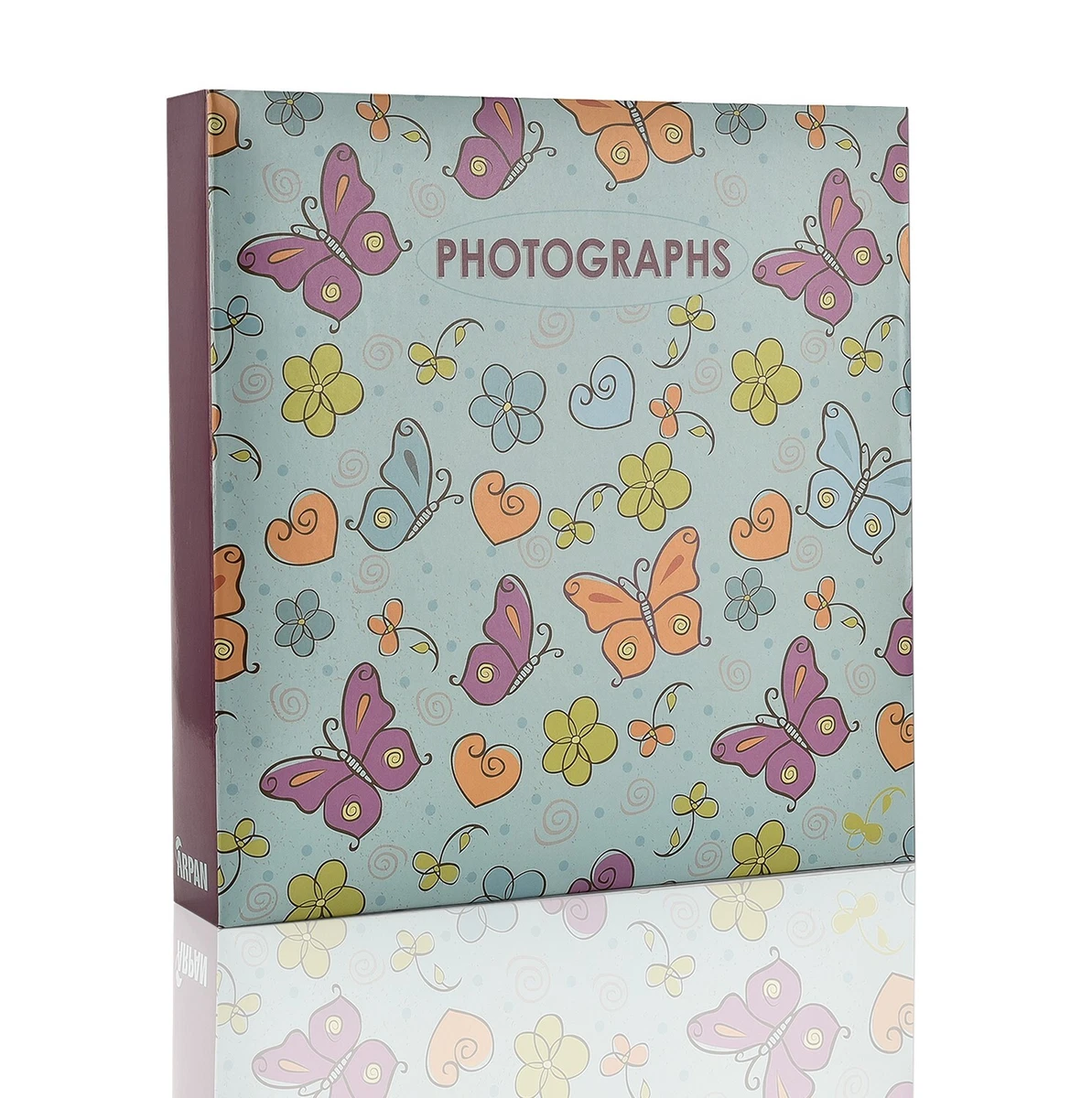 Set di 2 mini album fotografici per conservare foto, raccoglitori, carte, portachiavi, bianco, 5,1 cm, 8 pezzi