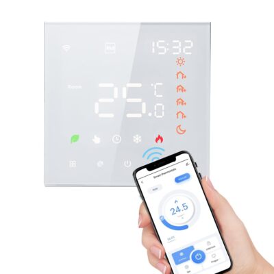 WiFi Raumthermostat LED Fußbodenheizung Temperaturregler 16A mit Externer Sensor