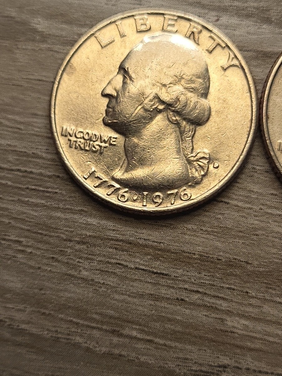 1776-1976 D US Bicentennial Quarter ,in COD we trust Filled