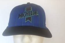 Vintage Michelob Embrodered Pin Stripe Ball Cap Hat Made in USA